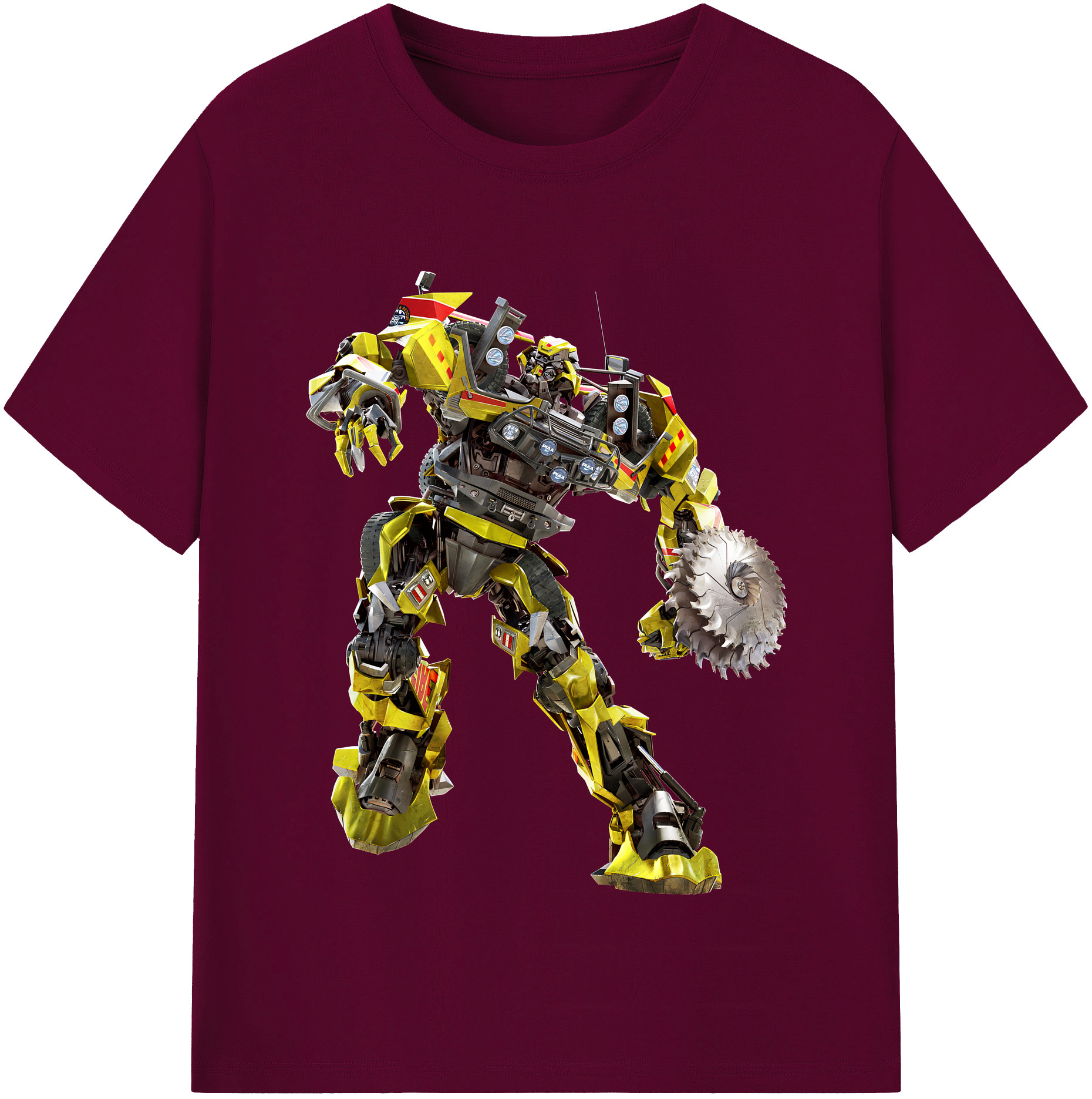 （画像用） Transformers トランスフォーマー レディースカジュアルプリントTシャツ（綿100％）